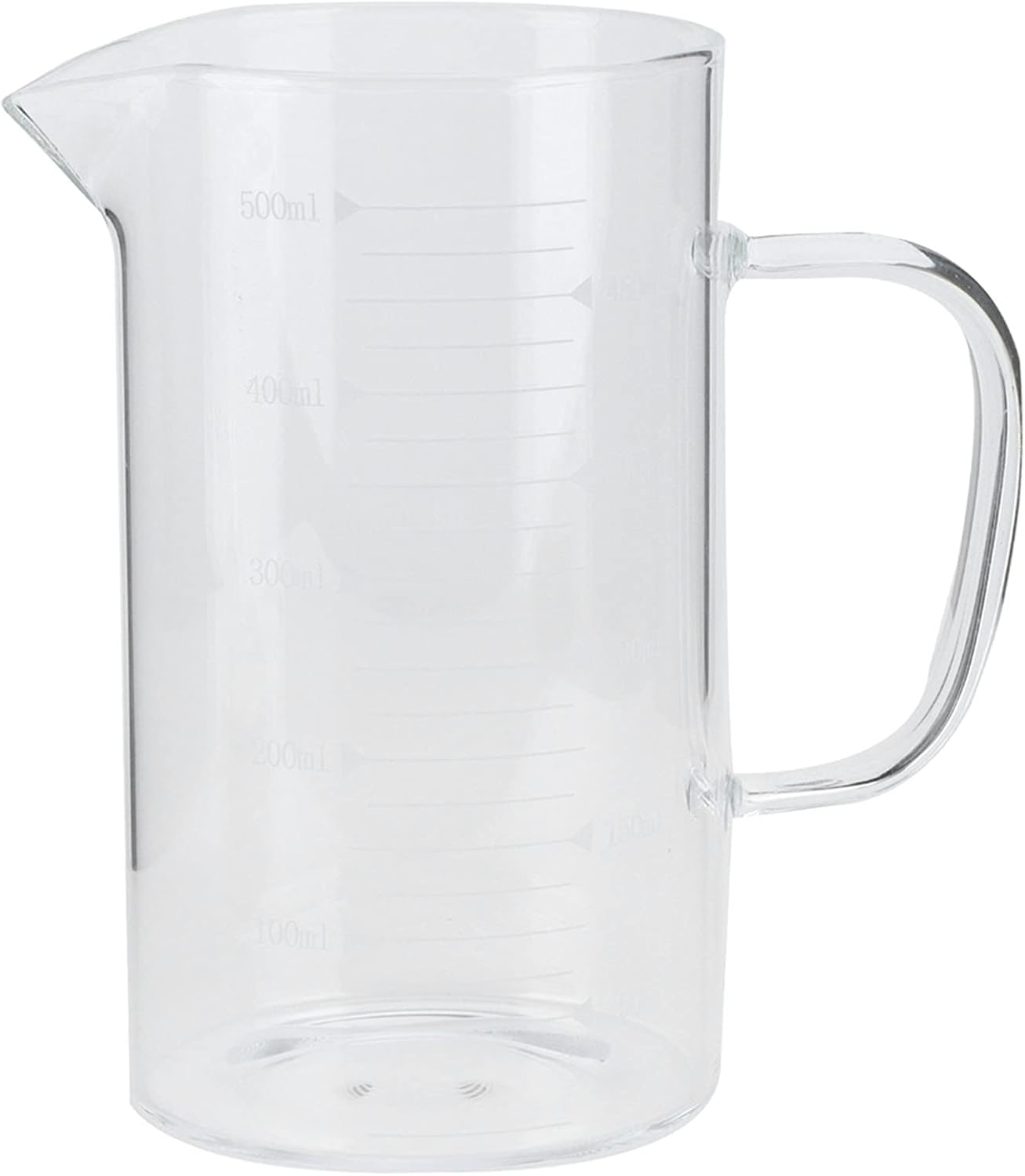 Taza de vidrio, taza medidora de vidrio de borosilicato con tapa, resistente al calor, suministros para bebidas para hotel, restaurante, hogar,