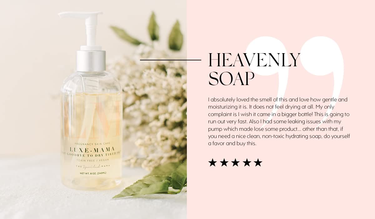 Luxe-Mama  Gel de baño calmante de vainilla lavanda para el embarazo
