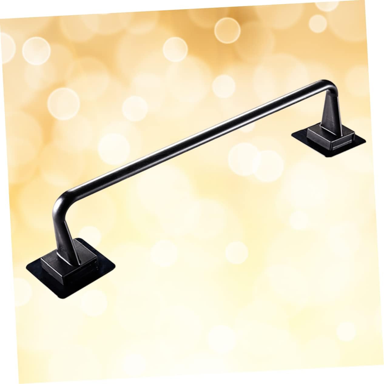 OSALADI Toallero autoadhesivo para toallas de pared, 2 piezas, soporte para toallas de pared, bata negra, toallero de plástico, estante de