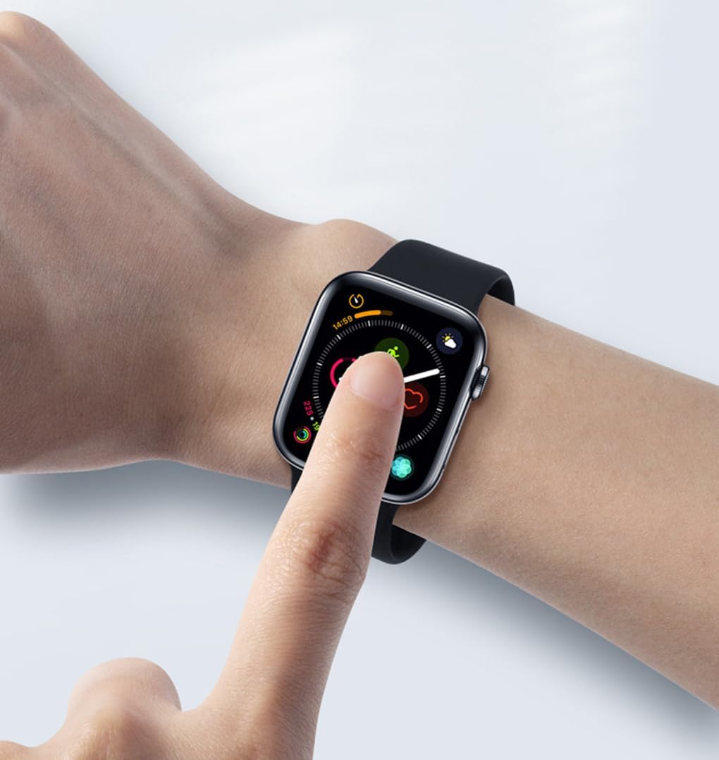 Paquete de 2 Protector de pantalla para reloj inteligente Amazfit Bip 5, cobertura completa, marco curvado 3D, compatible con funda, antiarañazos,