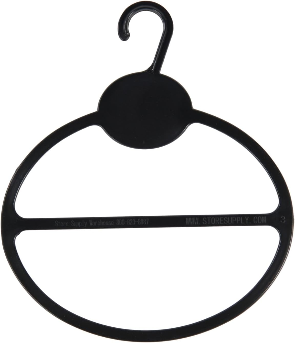 SSWBasics Percha de bufanda negra – Paquete de 50
