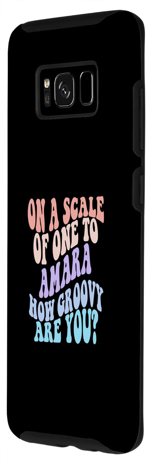 Galaxy S8 AMARA Cute Retro Girls Groovy AMARA Personalized Name Case