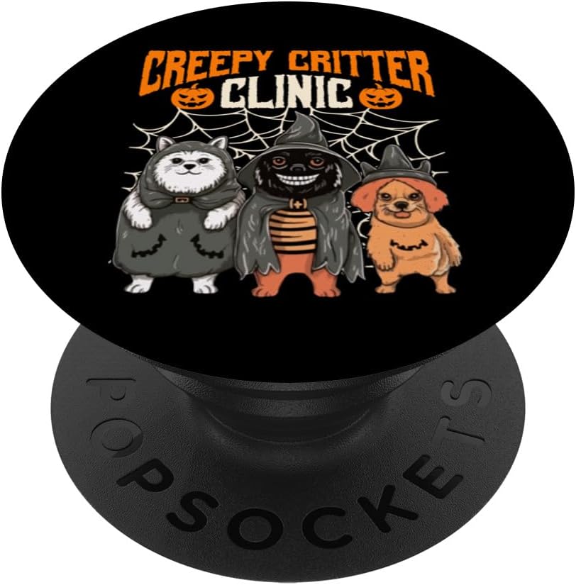 Vet Tech – Clínica de criaturas espeluznantes veterinarias para Halloween, PopSockets estándar PopGrip