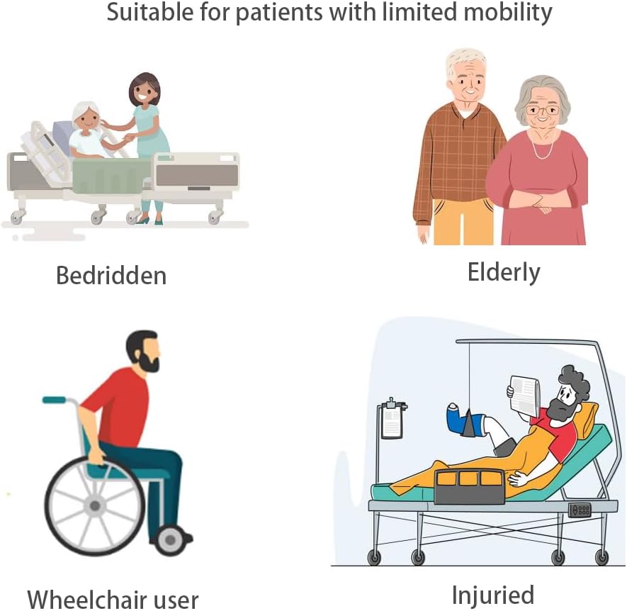 Swantú – Hoja tubular deslizante para transferencia de pacientes, hojas deslizantes para movilidad limitada, tela deslizante para transferencia y