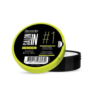 SalonIn Recamier Cera Mate Acabado y Peinado  Sedán en Cera Mate Para El Cabello Profesional 2.5 Onzas – 2.65 oz SalonIn Recamier Cera Mate Acabado y Peinado  Sedán en Cera Mate Para El Cabello Profesional 2.5 Onzas – 2.65 oz