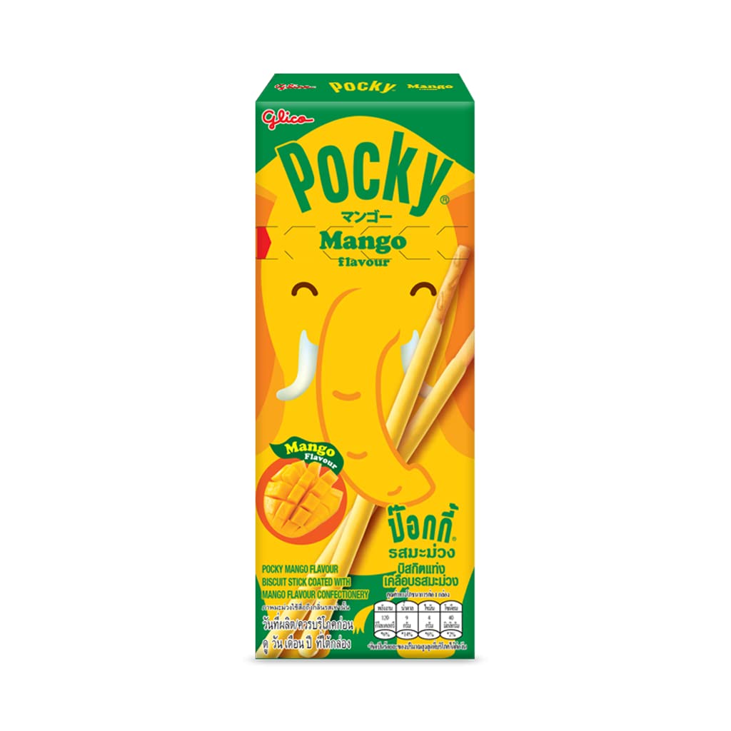 Pocky Palito de galletas, sabor mango, onza (paquete de 10) (Mango)