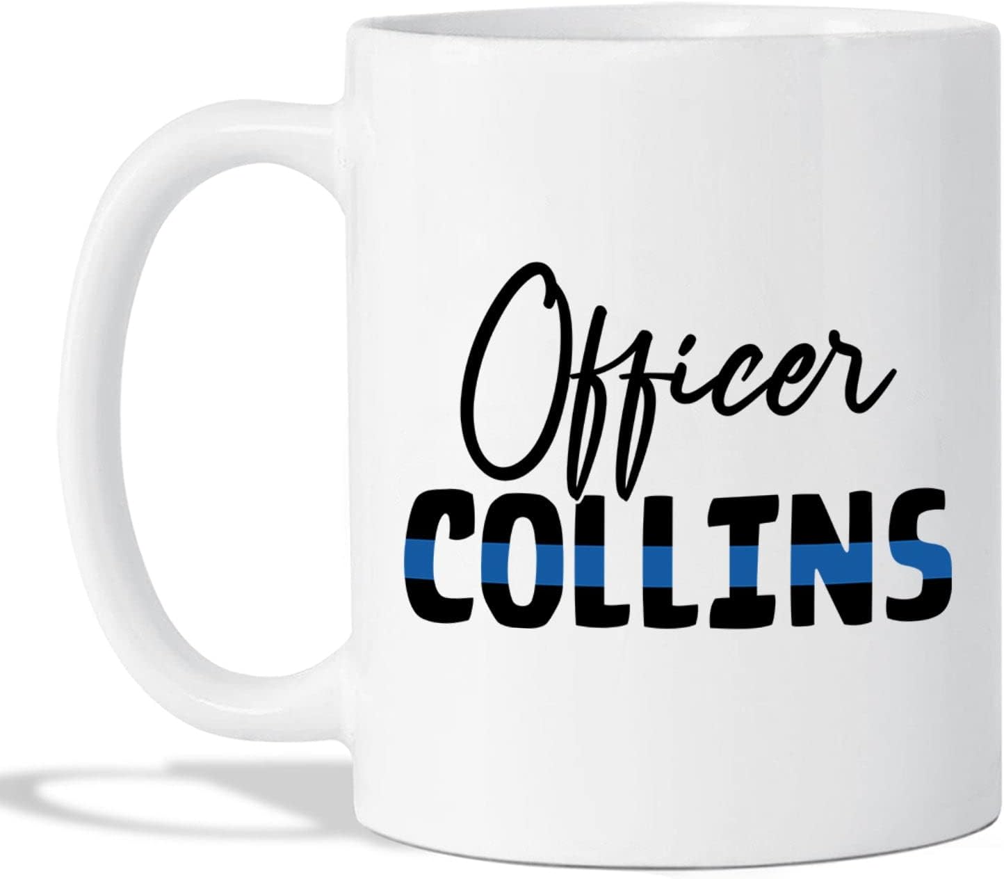 Taza de café de oficial de policía, taza personalizada para oficial de policía, regalo de agradecimiento para hombres y mujeres, taza de café de