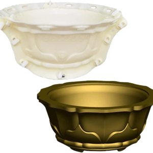 Molde para maceta, molde de hormigón grande para hacer macetas, molde de concreto de 16.2 x 16.2 x 7.9 pulgadas, molde de maceta para decoración de Molde para maceta, molde de hormigón grande para hacer macetas, molde de concreto de 16.2 x 16.2 x 7.9 pulgadas, molde de maceta para decoración de