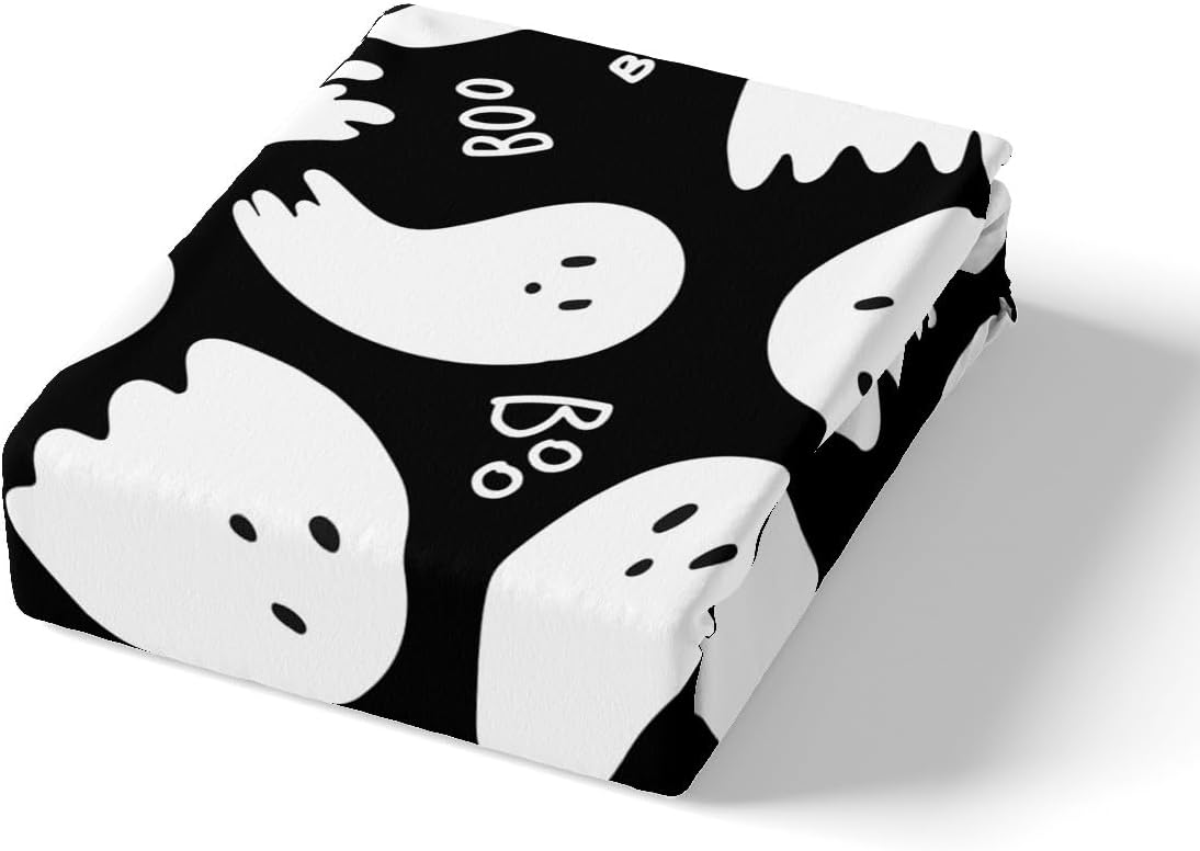 Funda de edredón de 3 piezas, ultra suave y negra para niños y niñas, estilo de dibujos animados con cierre de cremallera, funda de edredón de