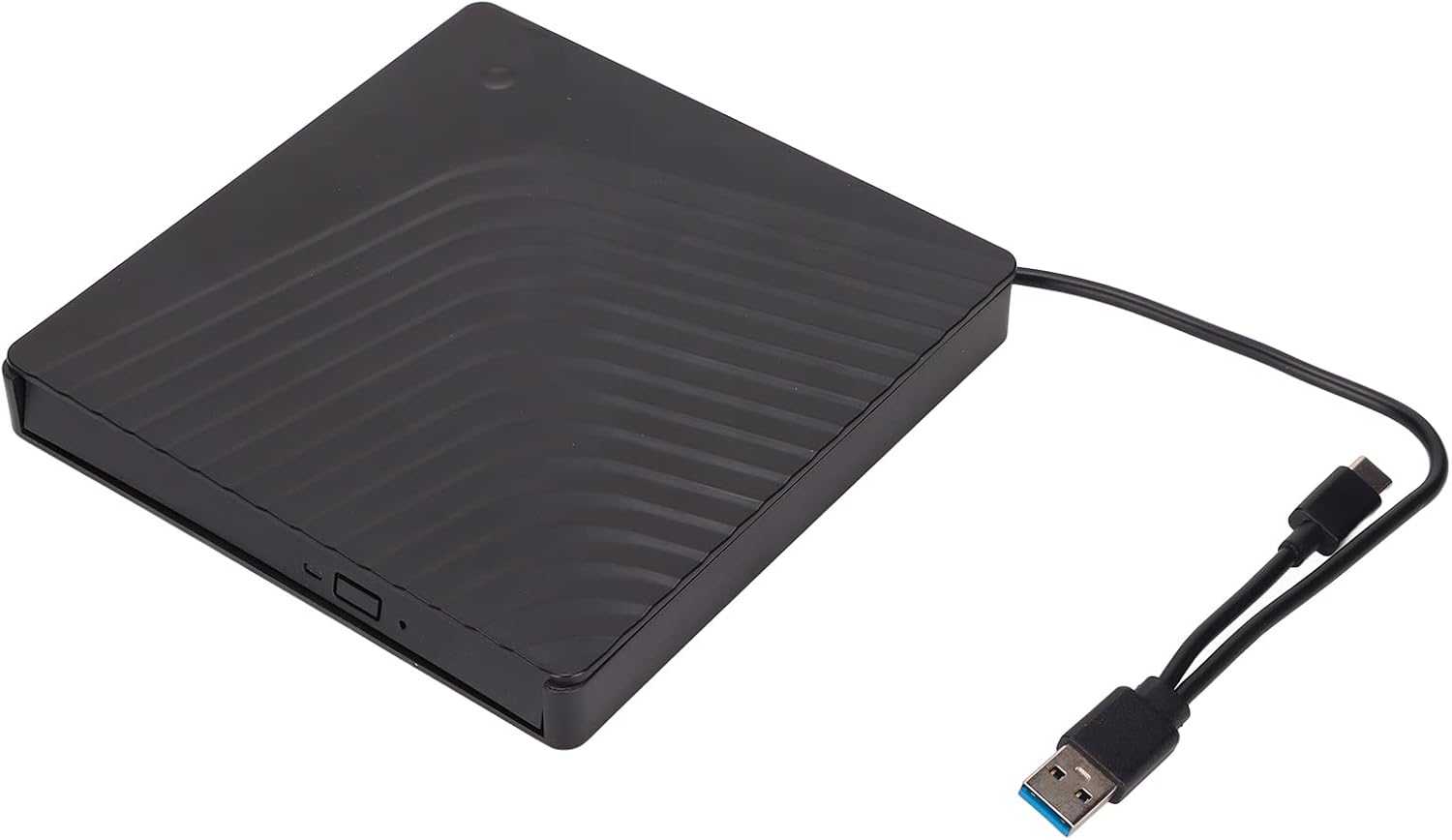 Unidad de DVD externa, USB 3.0 portátil SATA DVD RW controlador adecuado para 0.500 in0.374 in, hasta 5Gbps transmisión de datos, para