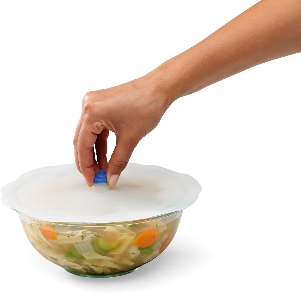 Chef’n Cloud Cover – Tapa universal de silicona para macetas, 11 pulgadas, FrostPacific