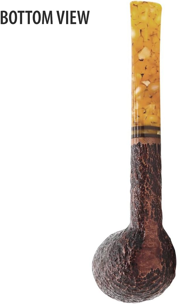 Miele Honey Pipe – Tubos de madera hechos a mano Savinelli Tobacco Pipe con acabado rústico (111 KS)