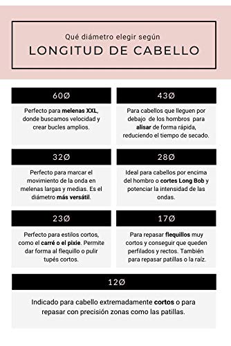 Termix Cepillo Iónico Cerámico Ø 1.693 in- Cepillo para el pelo que combina la última tecnología cerámica e iónica evitando daños en el cabello,
