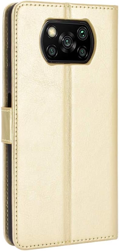 Funda para Xiaomi Poco X3 NFC, Funda de cuero con tapa para Xiaomi Poco X3 MZB07Z2IN  Poco X3 NFC M2007J20CG  Poco X3 Pro M2102J20SI M2102J20SG Case