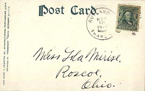 The Old State House Rutland, Vermont VT Original Antique Postcard 1907