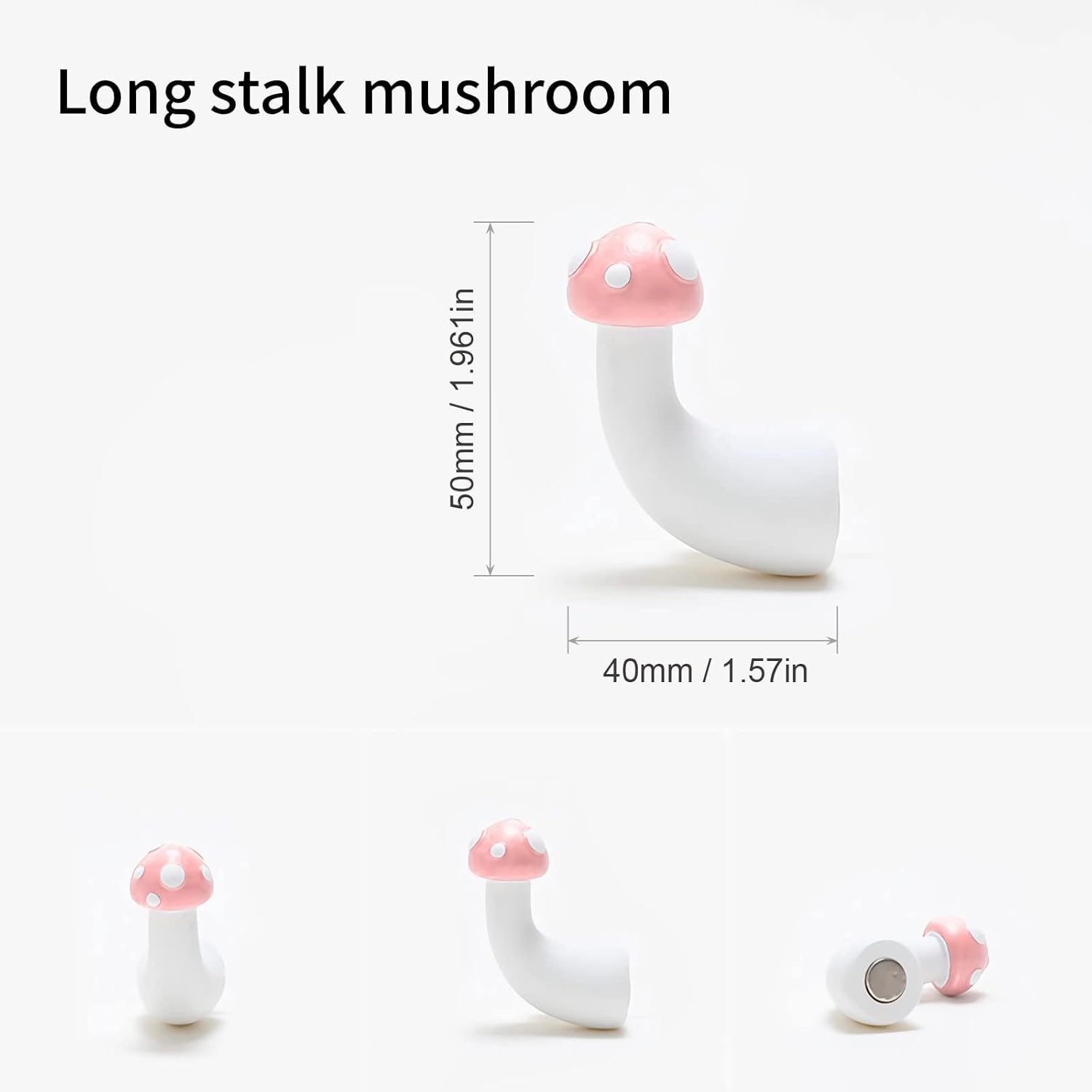 JADDSA Imán de hongo para nevera de resina 3D, imanes para refrigerador, bonitos imanes para decoración de cocina, imanes decorativos con