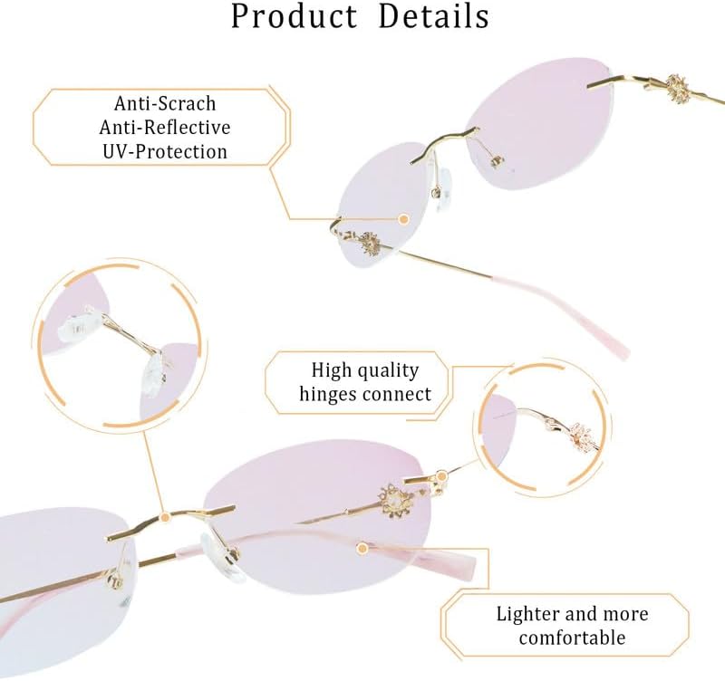 LifeArt Blue Light Blocking Reading Glasses, Reduce Eyestrain, Stylish for Men and Women