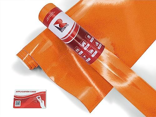 Avery Dennison HV 1200 – Rollo de lámina de vinilo reflectante naranja 360-R de 2 pies x 1 pie para Cricut, Silhouette Cameo, manualidades y