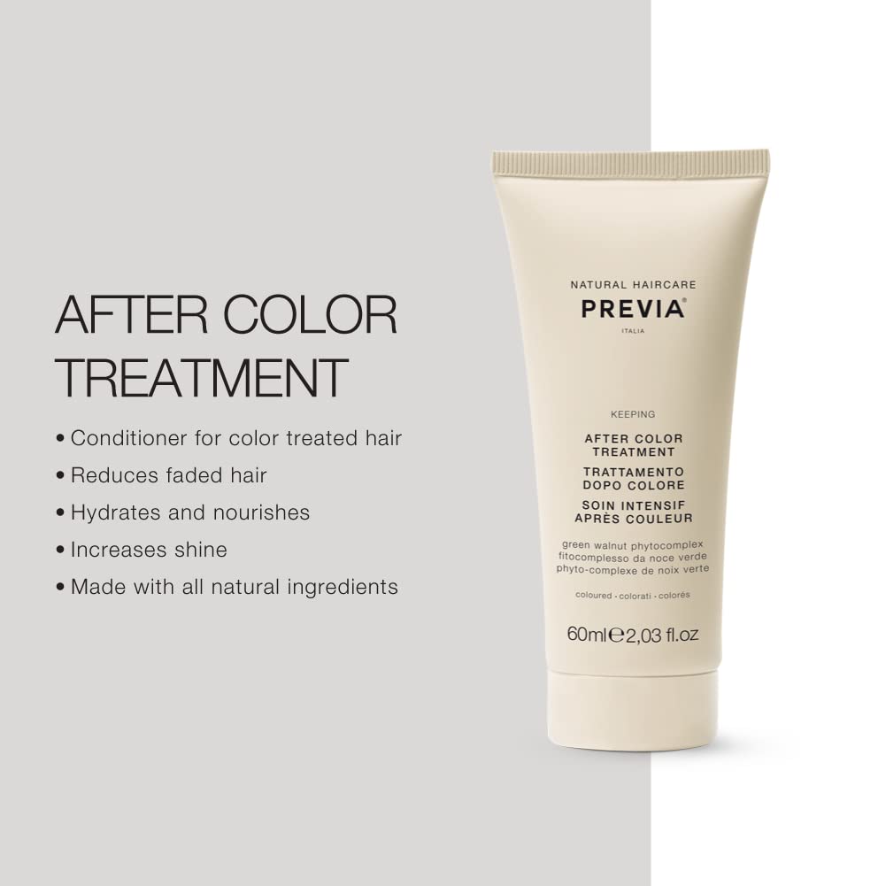 PREVIA Tratamiento Keep After Color – Mascarilla protectora para cabello teñido – Tratamiento capilar con protección del color (2.03 oz)