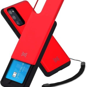 TORU CX Slide – Funda tipo cartera diseñada para Galaxy S20 FE con tarjetero y correa, color rojo TORU CX Slide – Funda tipo cartera diseñada para Galaxy S20 FE con tarjetero y correa, color rojo