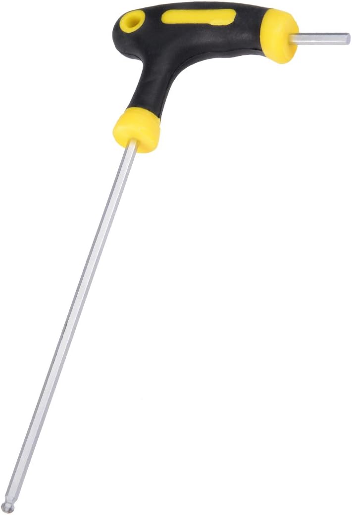 uxcell Llave hexagonal magnética con mango en T de punta de bola métrica de 0.118 in