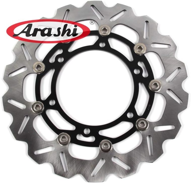 Arashi Rotores de disco de freno delantero y trasero para Kawasaki Ninja 250R 250 R EX250J 2008-2012 Accesorios de repuesto de motocicleta negro