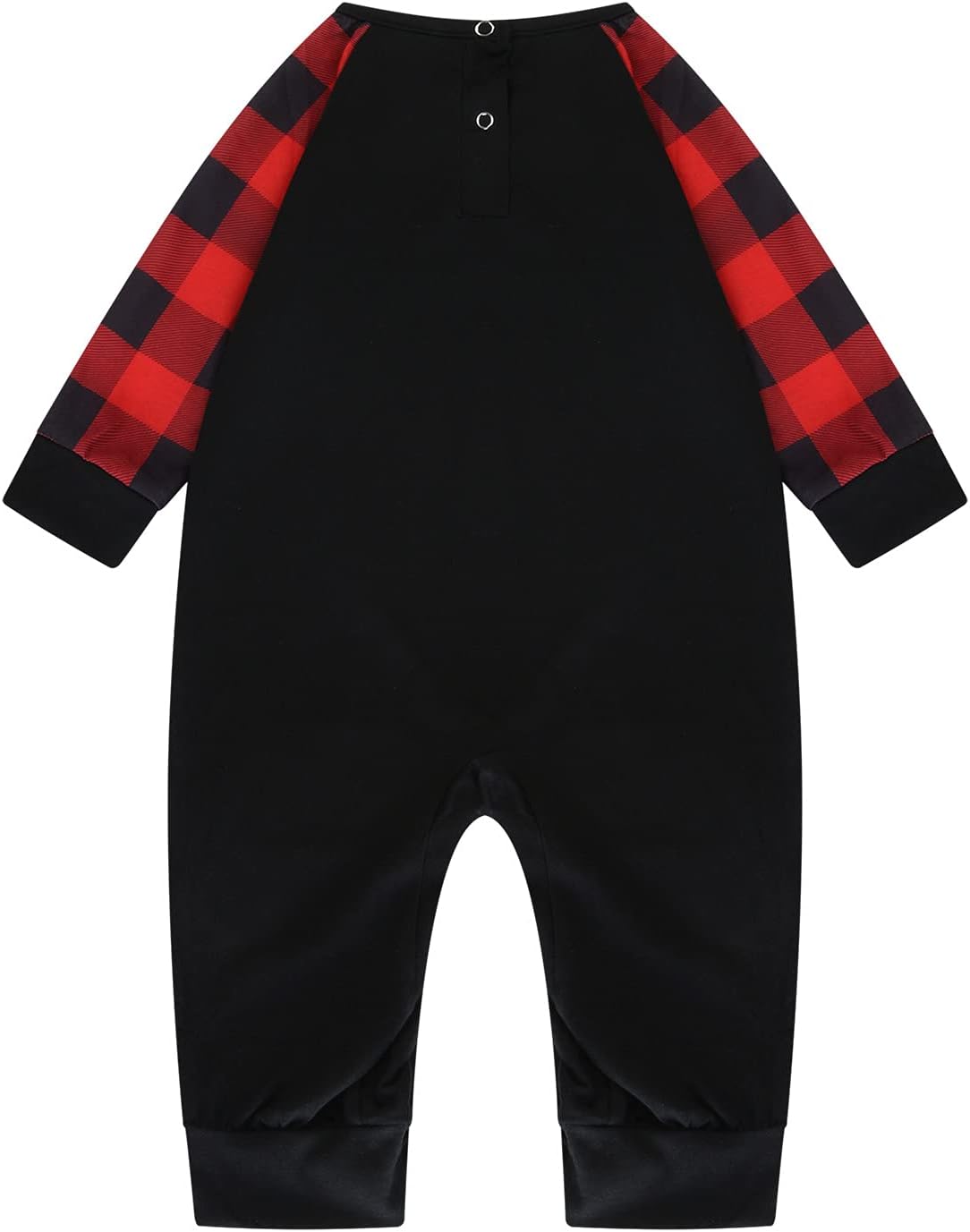 JEGULV Pijamas de Navidad para la familia 2024 de manga larga con divertidas camisetas impresas y pantalones a cuadros, conjuntos de pijamas de