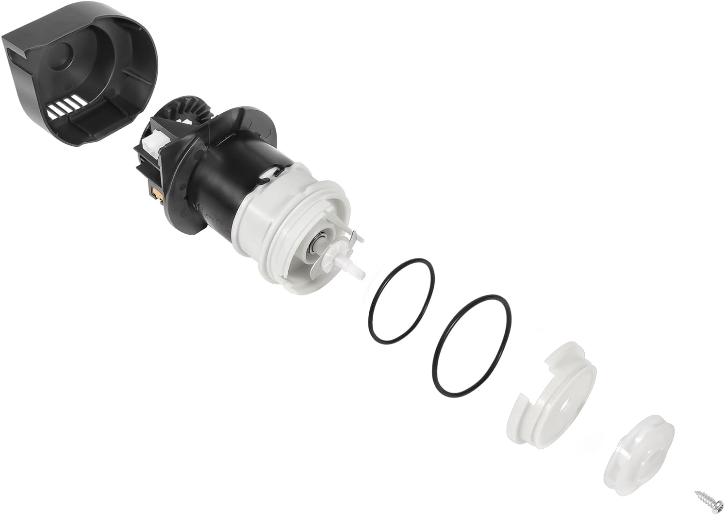 154844301 Kit de motor 154844301 Motor de bomba de circulación para lavavajillas con juntas tóricas para lavavajillas Frigidaire, reemplazo para