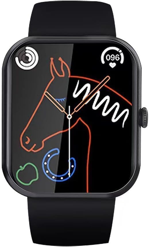 Reloj inteligente Smartwatch con pantalla grande de 1.85 pulgadas, pantalla de bloqueo de contraseña de música y llamada de fitness, impermeable,