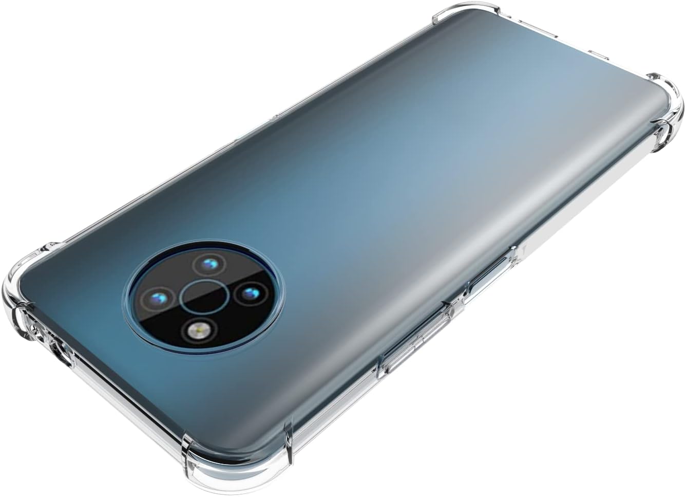 Funda para Nokia G50 5G Clear Crystal Soft TPU Cuatro Esquinas Parachoques Proteger Cámara Funda Protectora Transparente Teléfono