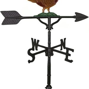 Veleta de 32 pulgadas con adorno de faisán de color Veleta de 32 pulgadas con adorno de faisán de color