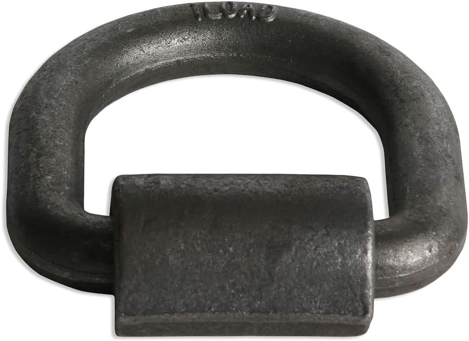 DC Cargo – Anclajes de amarre con anillo en D soldado  34 pulgadas (paquete de 4) acero forjado resistente con ABS de 27,000 libras  Anillos en D