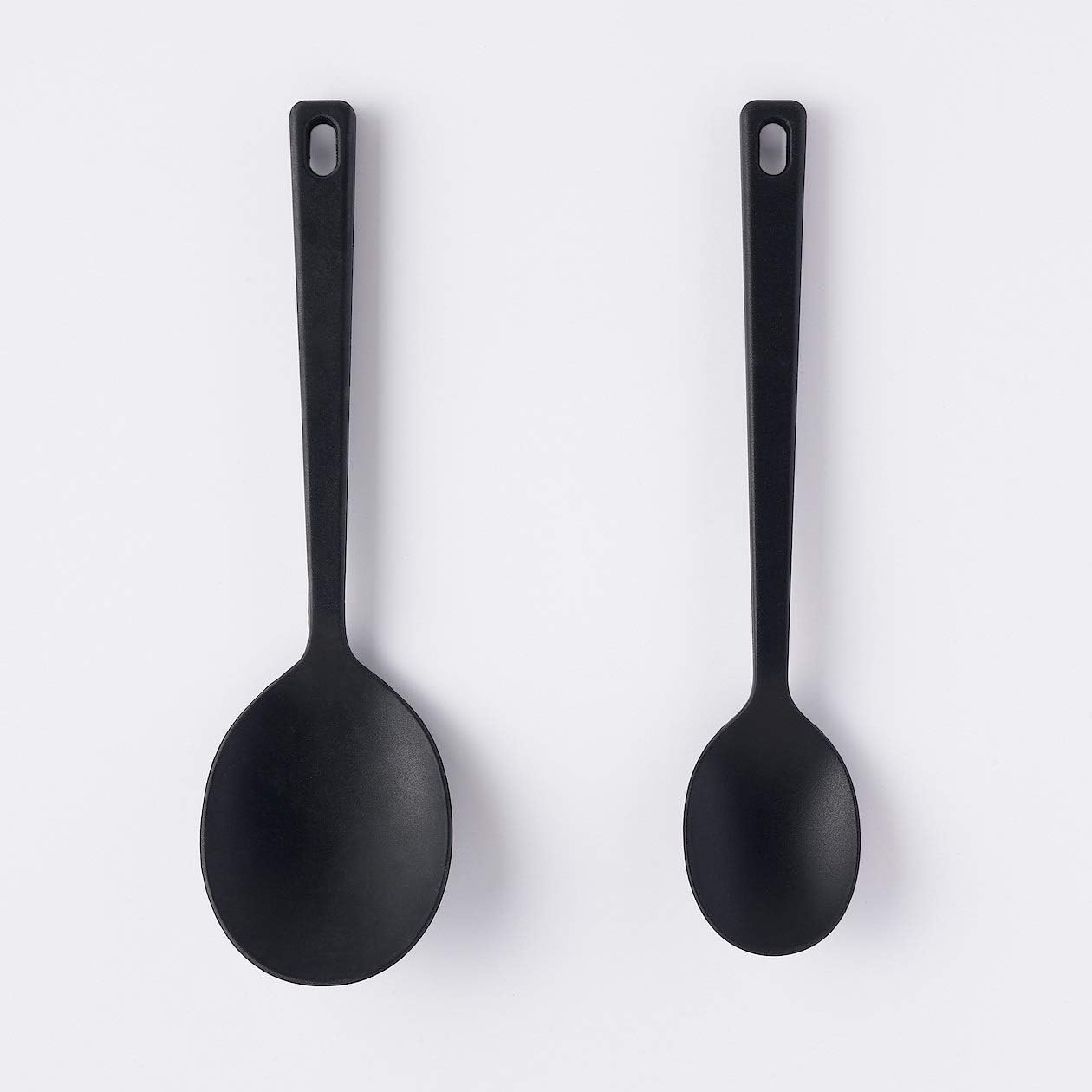 Cuchara de cocina de silicona pequeña 9.8 in negro