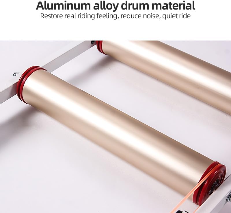 DIYTuning – Rodillos de bicicleta ajustables para bicicleta, soporte plegable para interiores, para el hogar, bicicleta de montaña, con resistencia