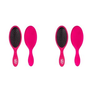 Wet Brush Cepillo desenredante, cepillo desenredante original (rosa) – Cepillo para cabello húmedo y seco sin enredos para mujeres y hombres – Sin Wet Brush Cepillo desenredante, cepillo desenredante original (rosa) – Cepillo para cabello húmedo y seco sin enredos para mujeres y hombres – Sin