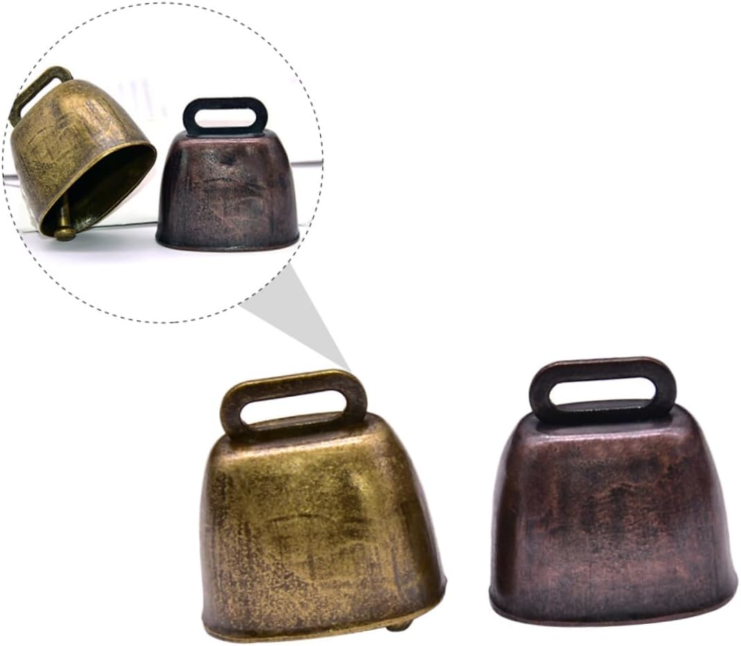IMIKEYA 2pcs Retro Ling Mini Campanillas de viento Mini Animales Mini Campanas de Artesanía Antigua Campana Pequeña Cascabel Perro Campanas de