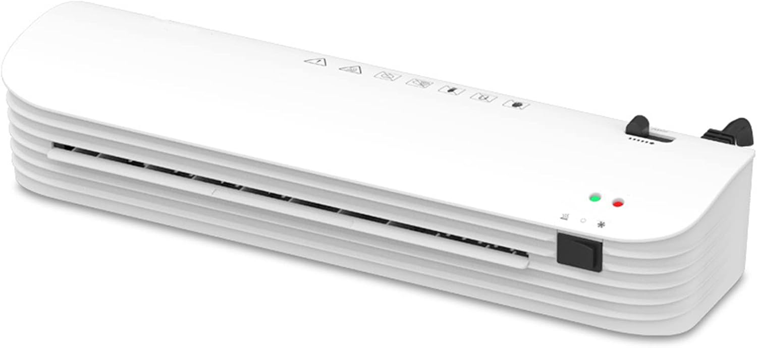 Flatware Máquina laminadora A4 A5 A6 con 50 bolsas laminadoras, calentamiento rápido y sin burbujas, laminadores térmicos para oficina, hogar,