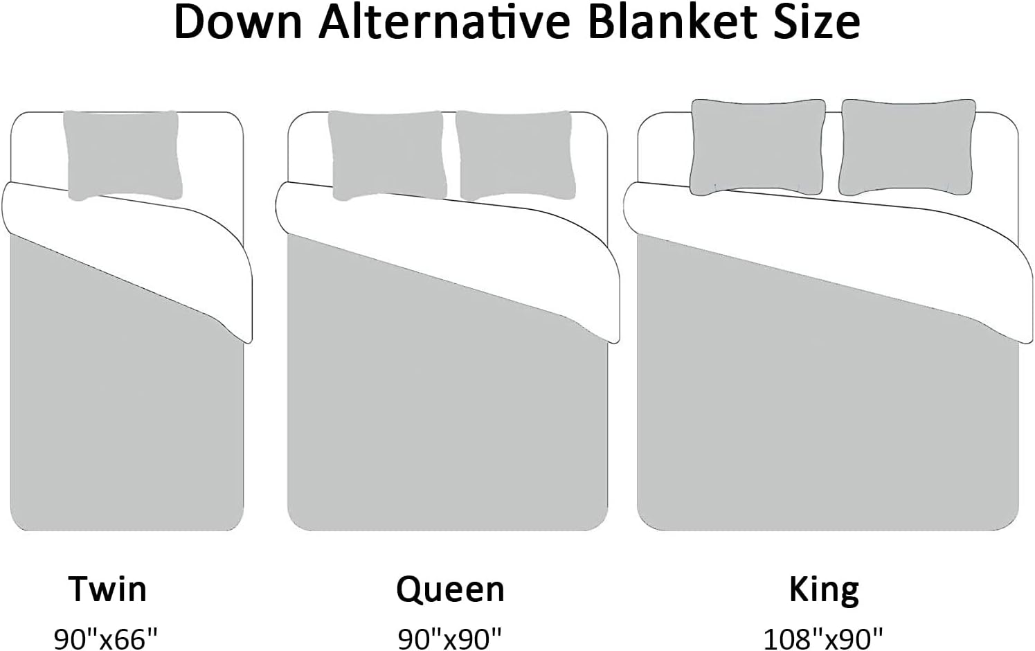 downluxe – Manta ligera de relleno alternativo y de tamaño Queen, con borde satinado, color marfil, 90 x 90 pulgadas