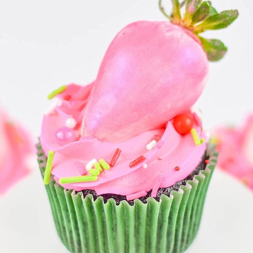 Polvo brillante, polvo de brillo rosa, decoraciones comestibles para pasteles, polvo comestible rosa para bebidas, polvo comestible rosa para