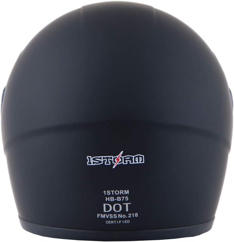 1Storm – Casco completo con alas y cuernos para motocicleta