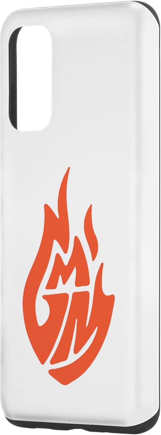 Funda para Galaxy S20 GMM Flame Logo (blanconaranja)