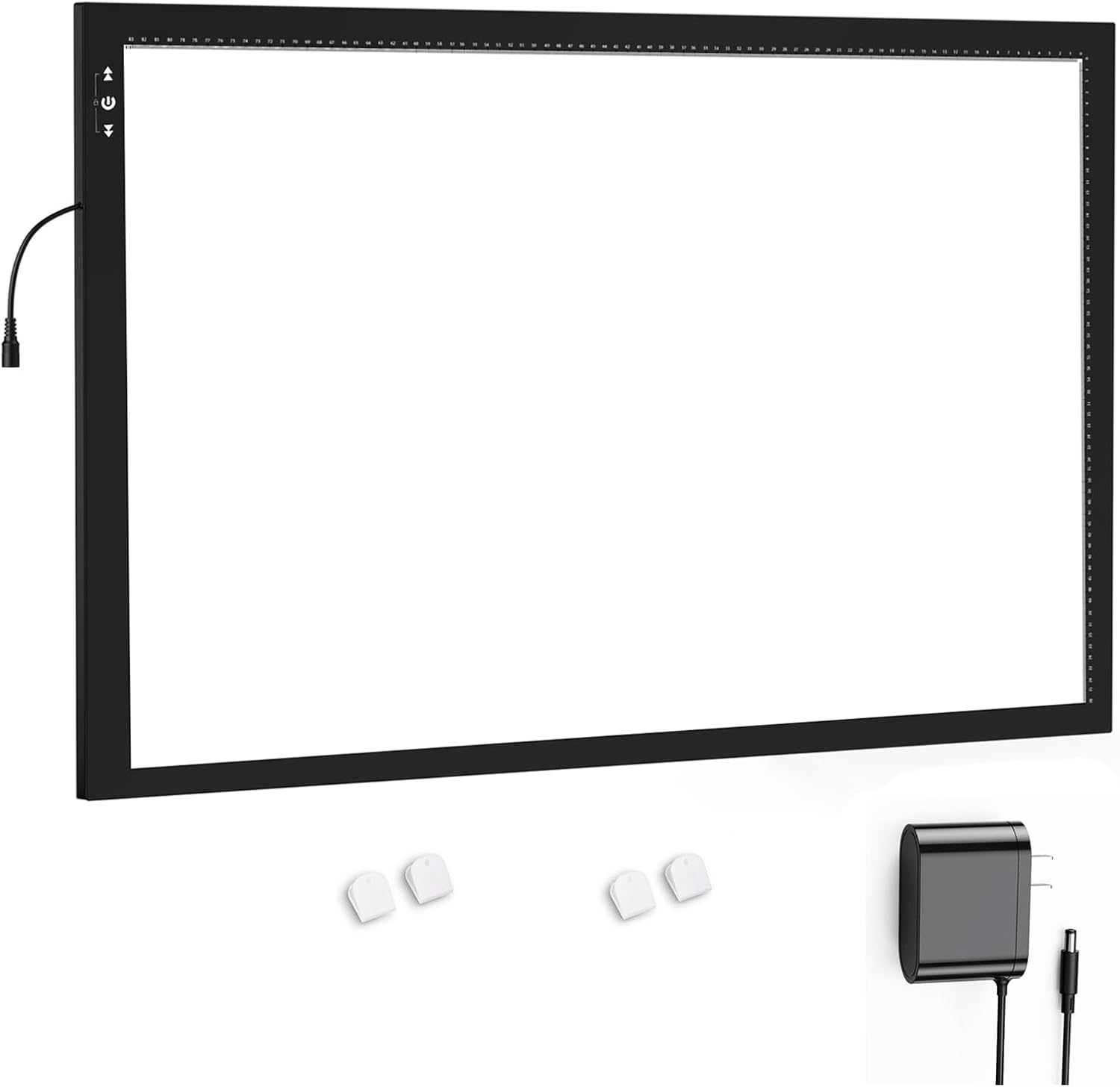 HSK A1 Artist Light Box Light Pad Marco de aluminio Super Delgado 0.260 in BloqueoDesbloqueo táctil Botón de atenuación 20W LED súper brillante 4500