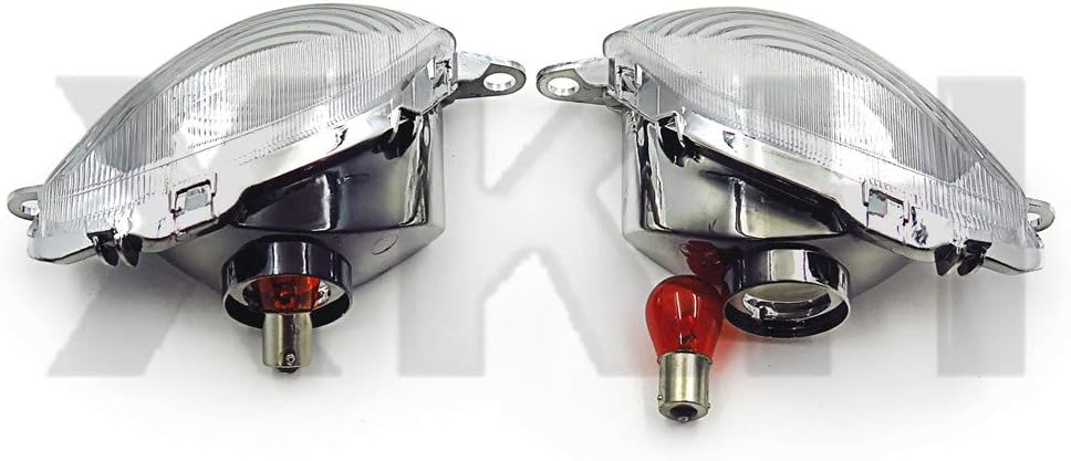 XKH – Señales de giro para motocicleta compatibles con Suzuki Hayabusa Gsxr1300 R 1999, 2003, 2004, 2005, 2006, 2007, transparente B00Y7CDUA4