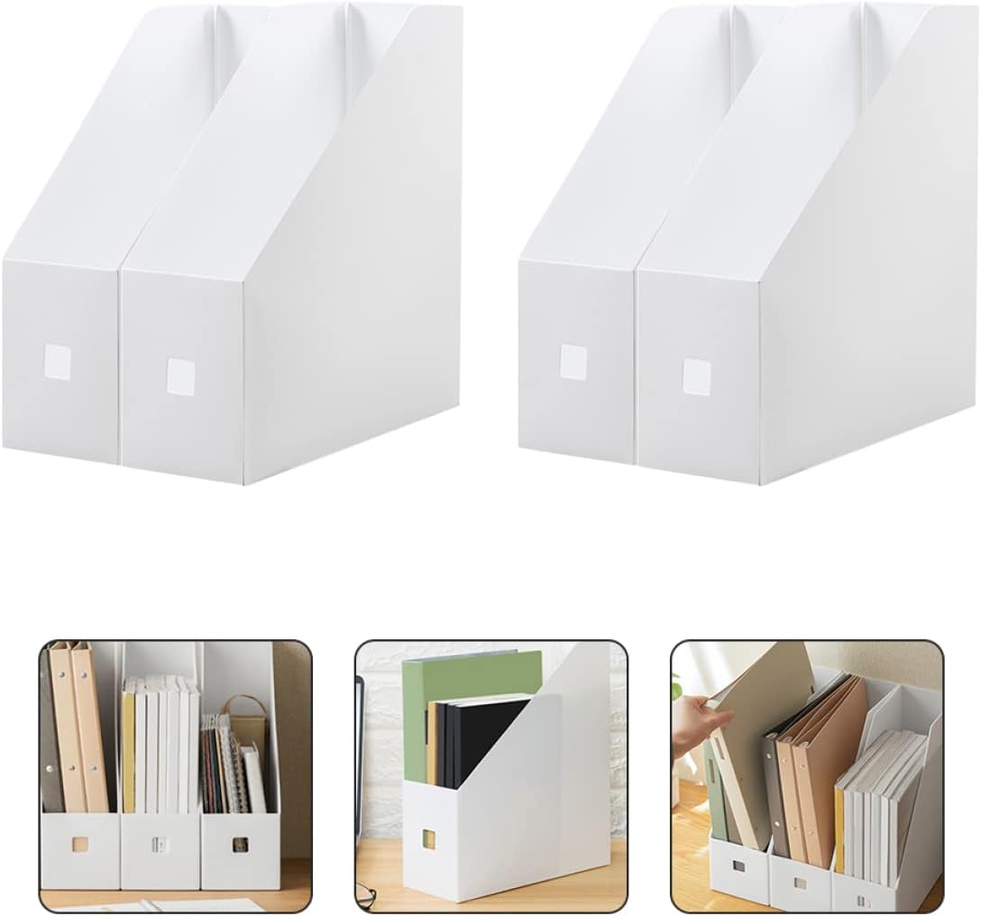2 unids archivos artículos artículos artículos de escritorio Ranuras de documentos vertical titulares estante de escritorio organizador de libros