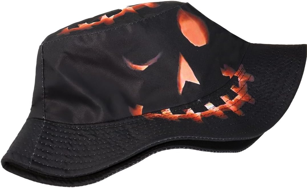 Sombrero de pescador de Halloween, sombrero de playa para el sol, divertido sombrero de pesca para mujer, reversible de doble cara