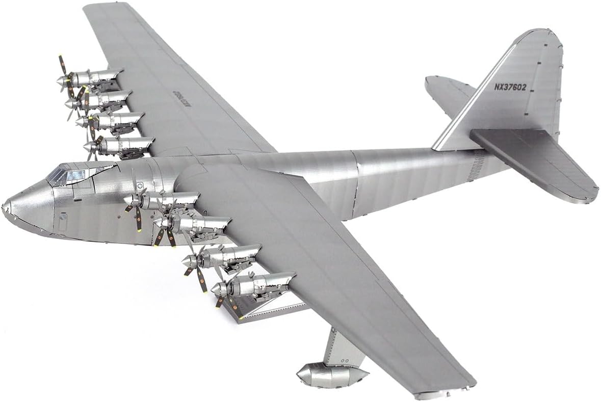 Fascinations Metal Earth Premium Series Hughes H-4 Hércules Spruce Goose – Kit de modelo de metal 3D con pinzas