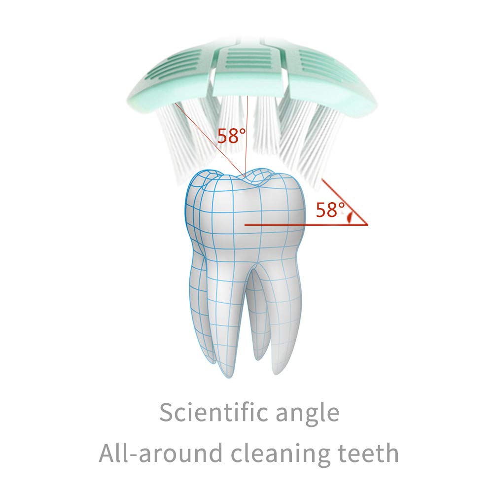 Cepillo de dientes para bebé, cepillo de dientes suave de 3 lados, cepillo de dientes de entrenamiento para niños pequeñosbebés de 1 año en