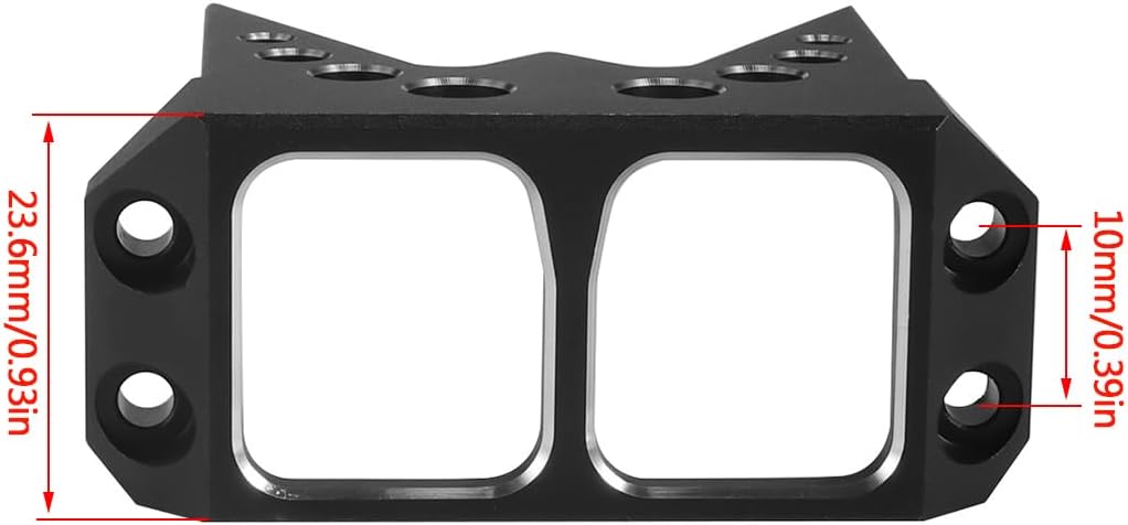 Servo guardias RC de aleación de aluminio para servo guardia de dirección cubierta SOA para 110 RC Crawler Rig Rock Bouncer Roll Cage Capra RR10