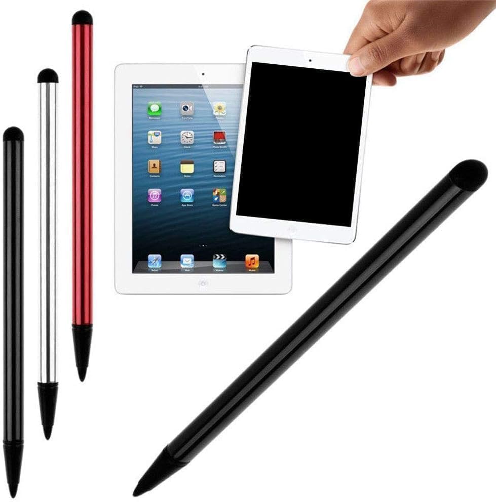 2 lápices capacitivos negros para pantallas táctiles, lápiz capacitivo, pantalla táctil capacitiva, compatible con iPad, Samsung Galaxy, accesorios