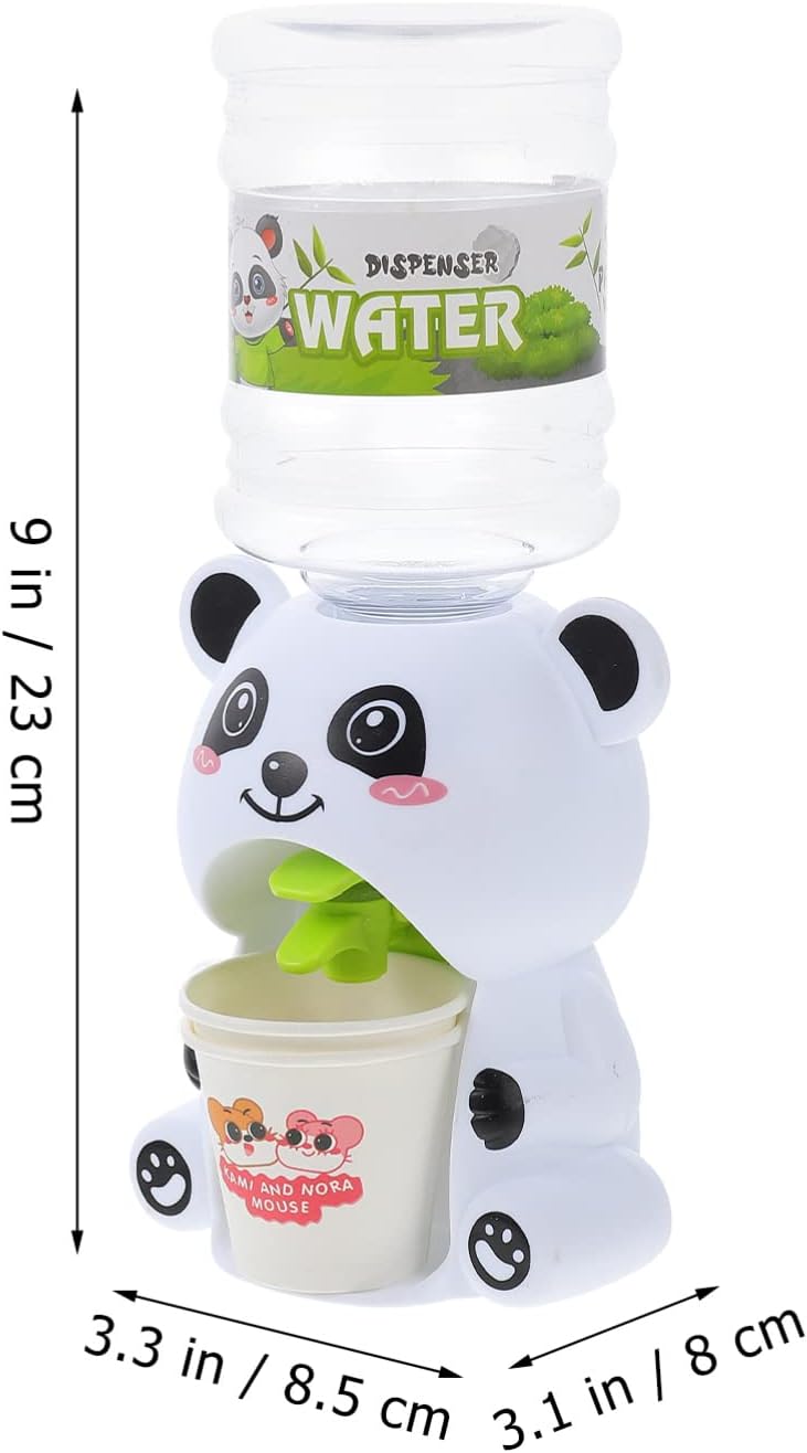 Toddmomy Dispensador de agua Kawaii dispensador de agua de juguete mini dispensador de agua eléctrico para niñas y niños pequeños accesorios (Panda